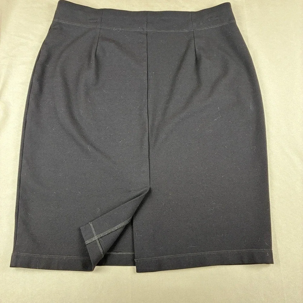 Eileen Fisher Womens Skirt PL Black Minimalist Professional Quiet Luxury Italian